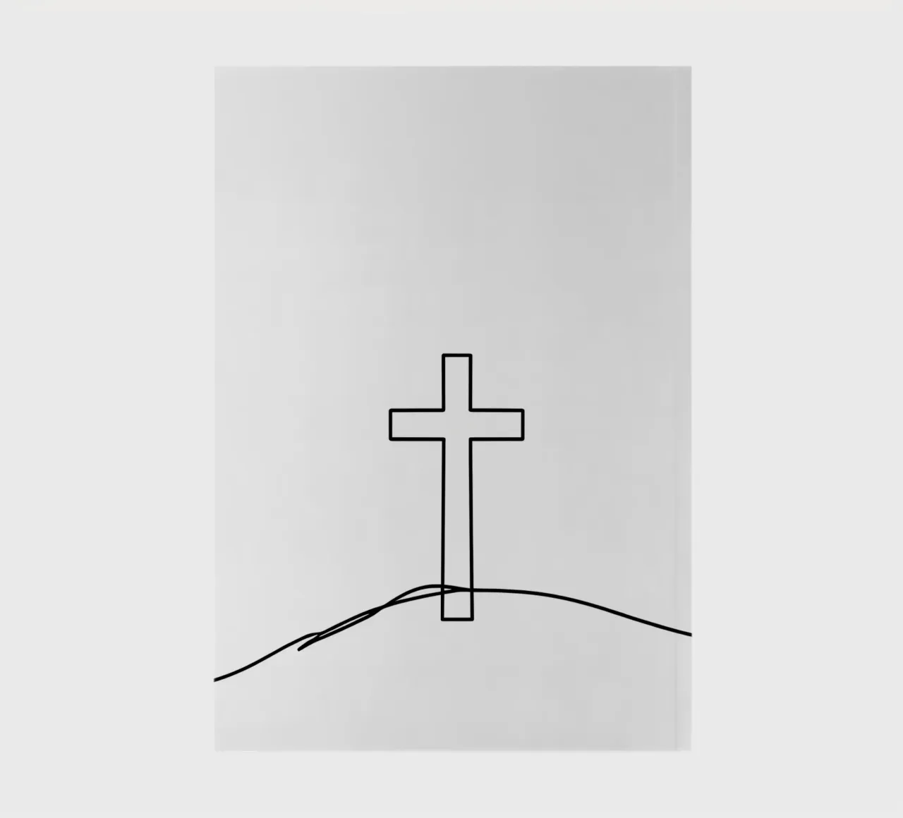 Religious - Minimalist Line Art notebook by Viv Line Art