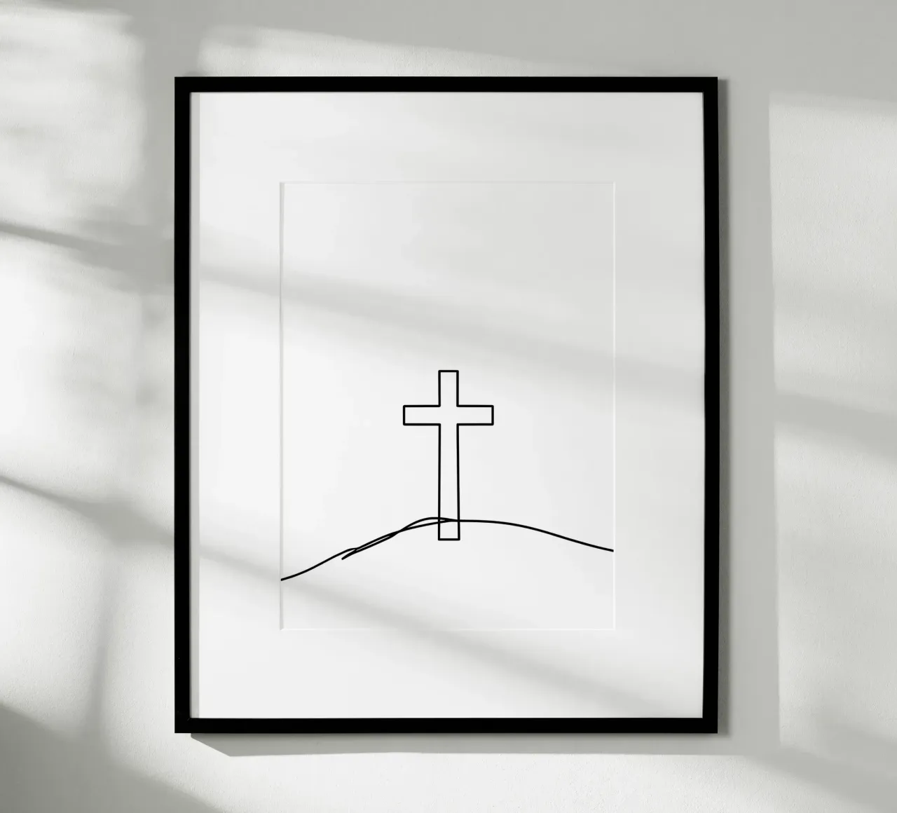 Religious - Minimalist Line Art hahnemühle by Viv Line Art