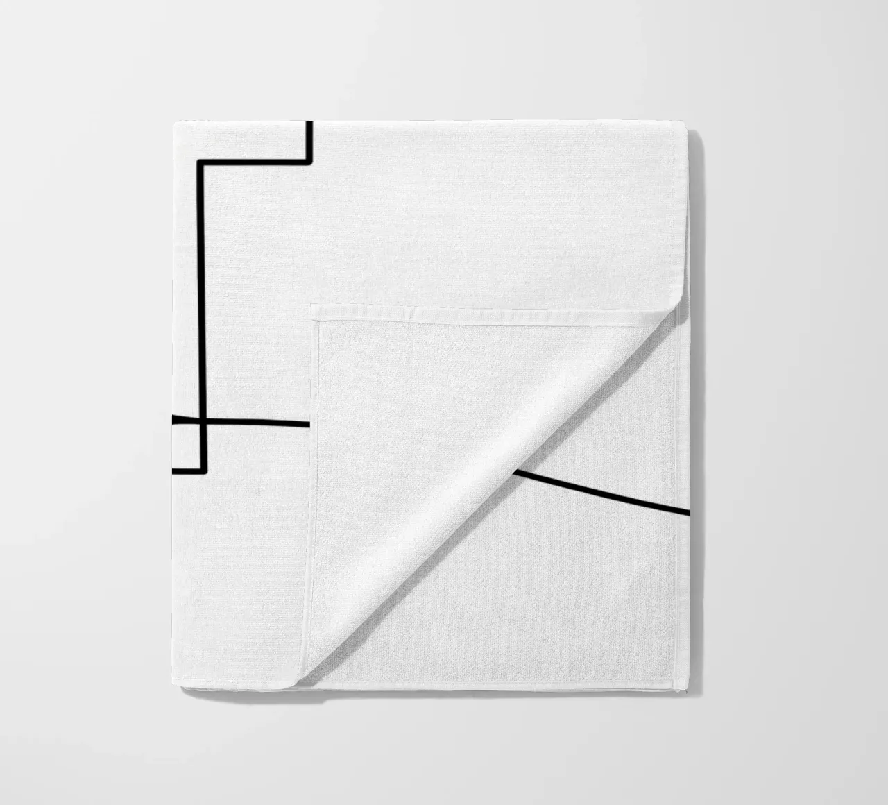 Religioso - Line art minimalista telo mare da Viv Line Art