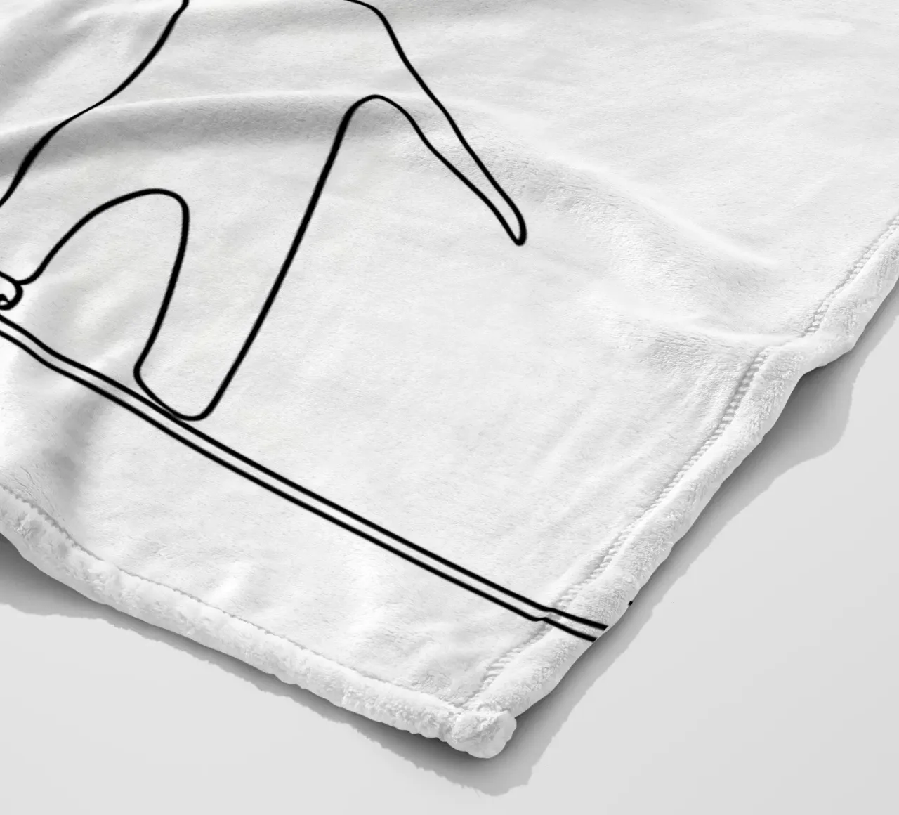 Mother And Cild - Minimalist Line Art fleece blanket by Viv Line Art