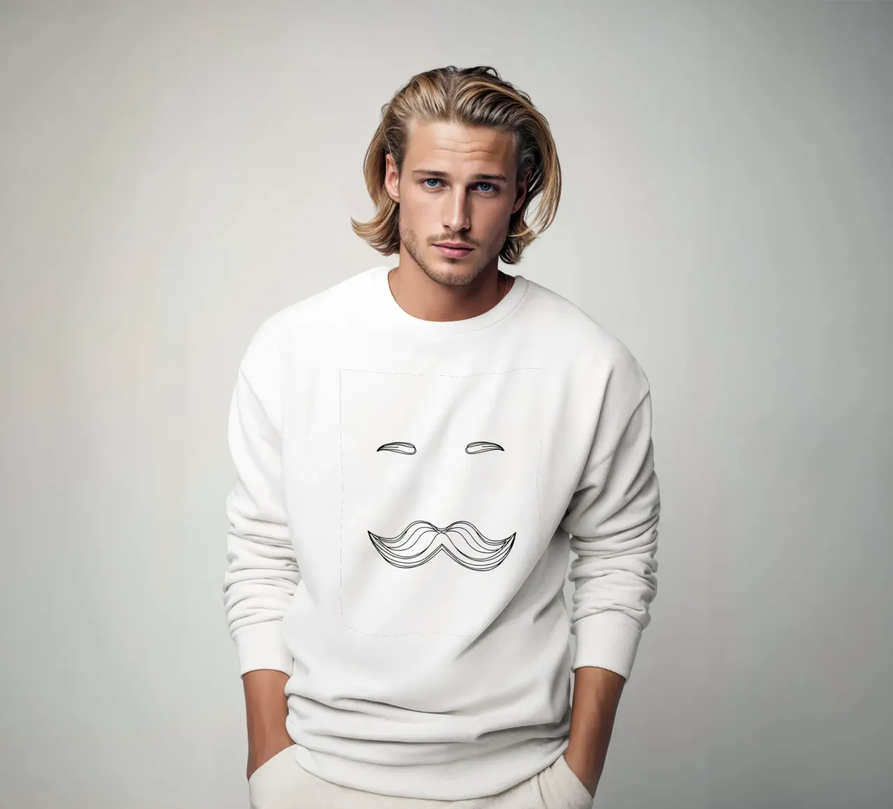 Festa del papà - Line art minimalista felpa da Viv Line Art