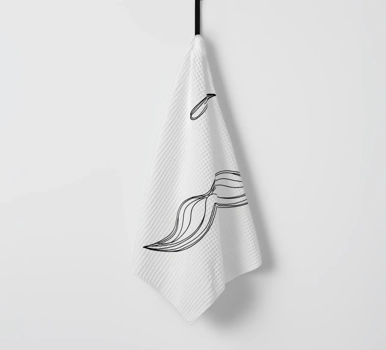 Fête des pères - Dessin au trait minimaliste torchon de Viv Line Art