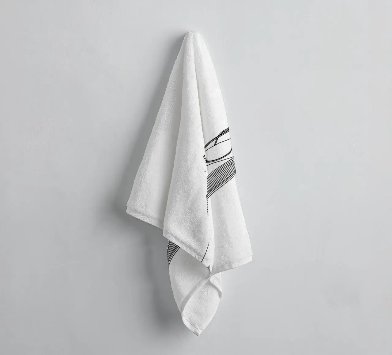 Glasses On Open Book- Minimalist Line Art towel by Viv Line Art
