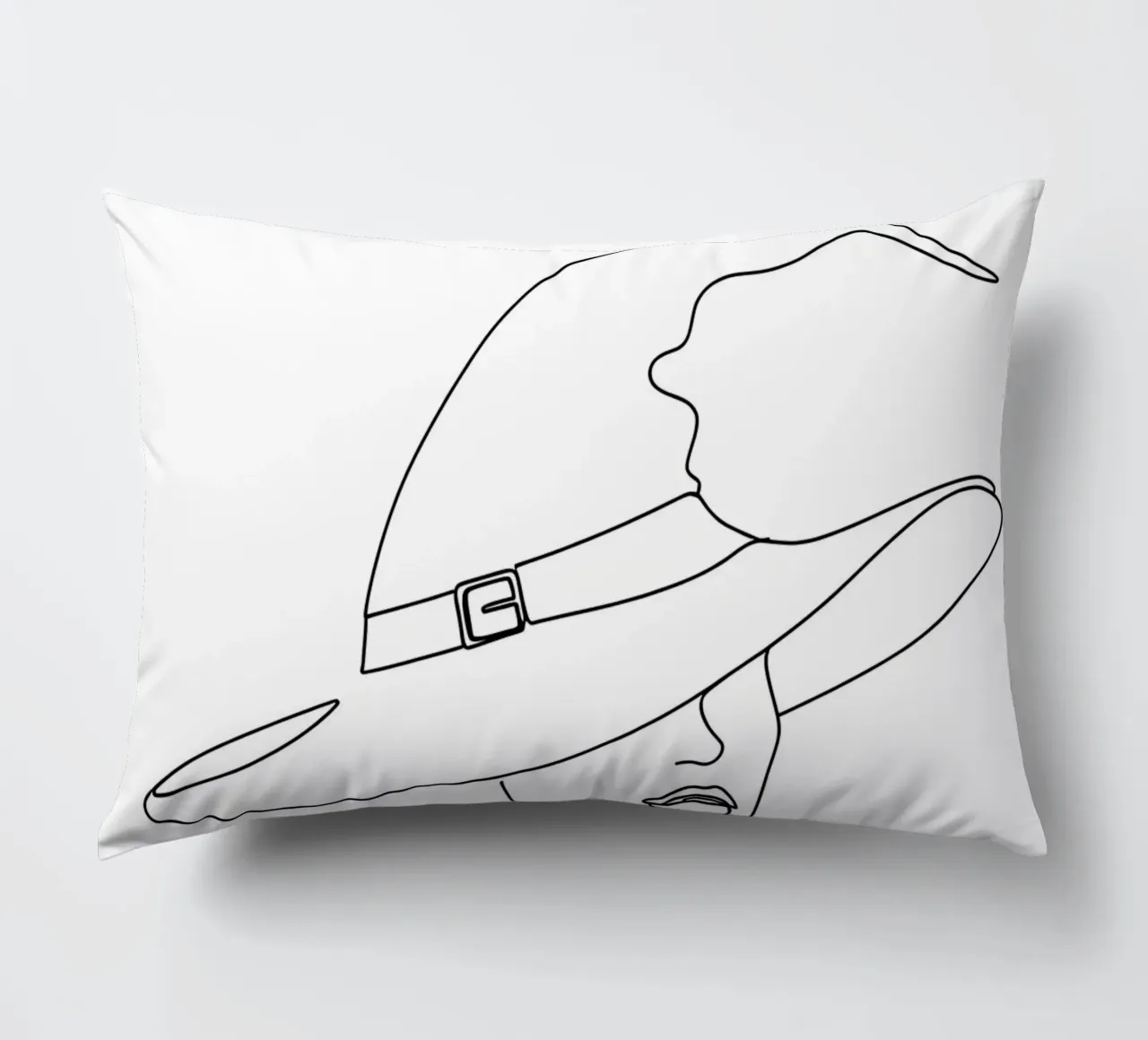 Cappello da strega - Line art minimalista cuscino da Viv Line Art