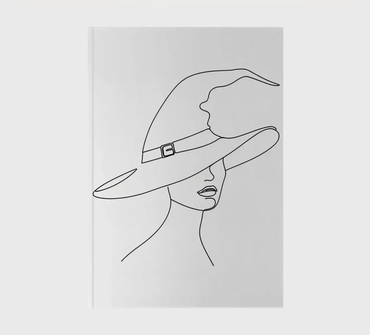 Witch Hat - Minimalist Line Art notebook by Viv Line Art
