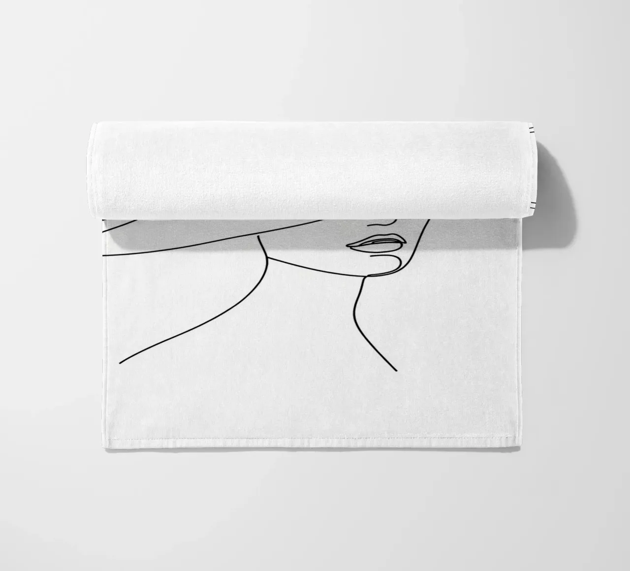 Cappello da strega - Line art minimalista telo mare da Viv Line Art