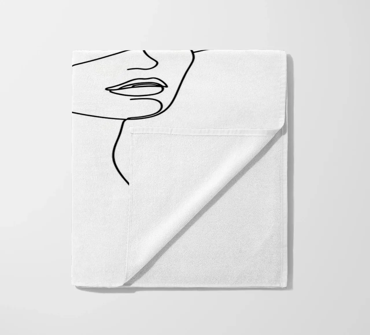 Cappello da strega - Line art minimalista telo mare da Viv Line Art