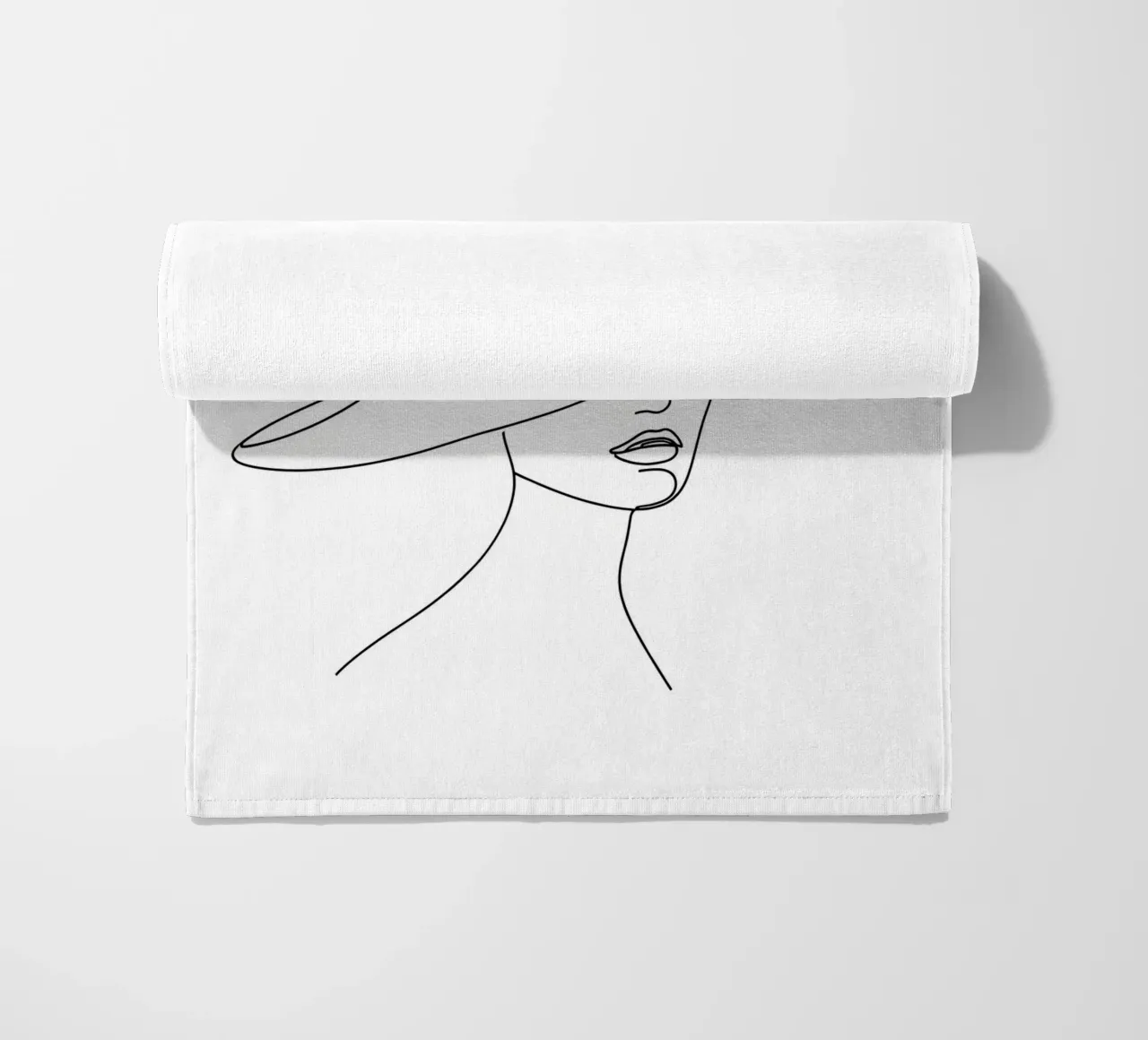 Cappello da strega - Line art minimalista telo mare da Viv Line Art