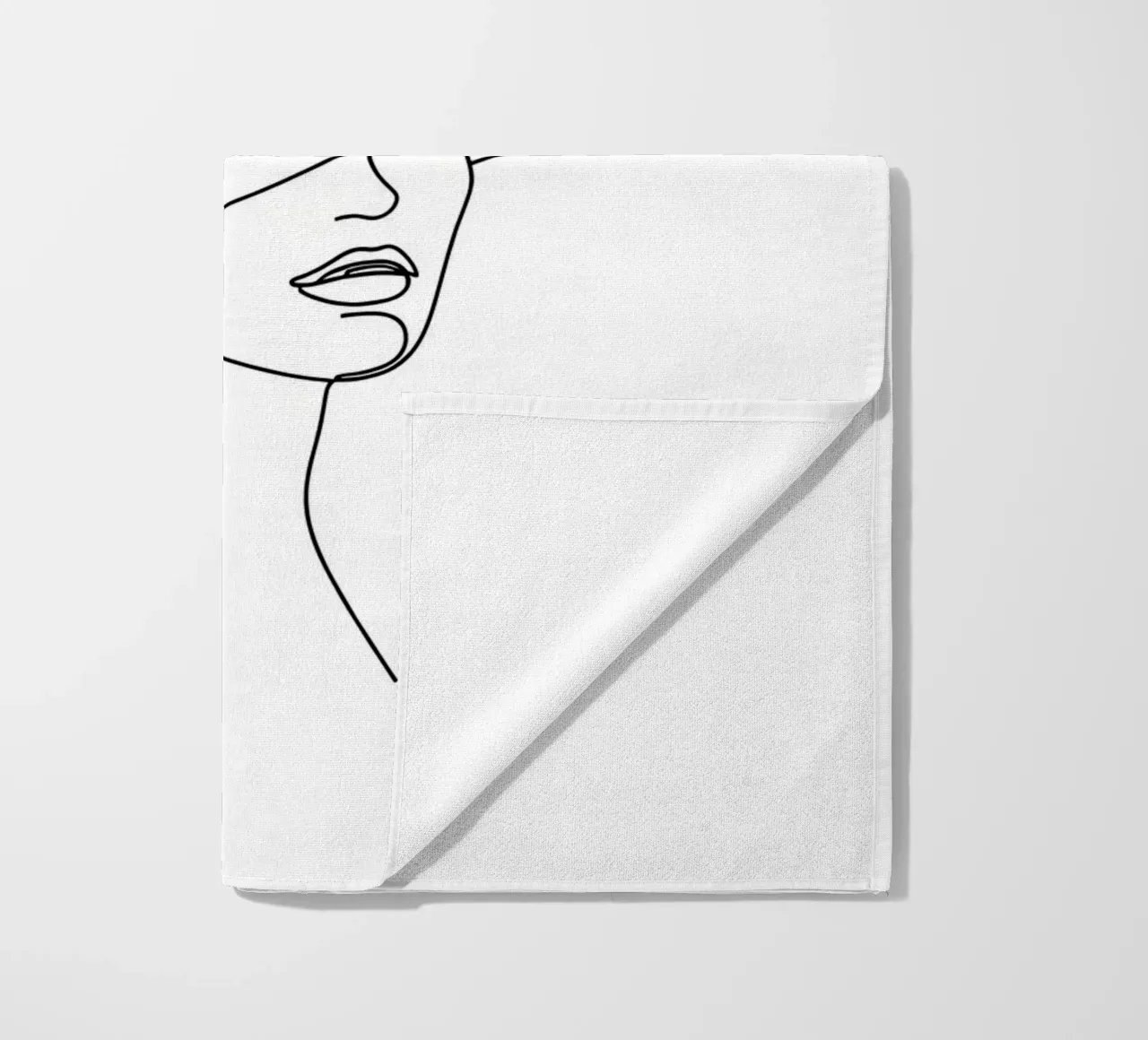 Cappello da strega - Line art minimalista telo mare da Viv Line Art