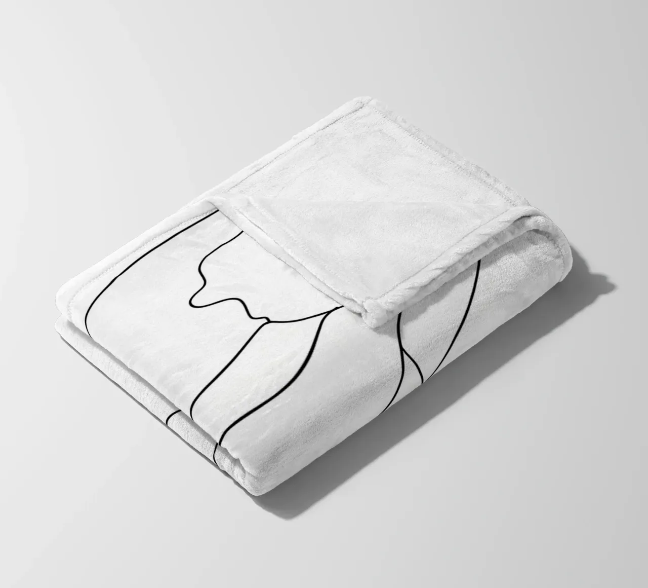 Cappello da strega - Line art minimalista coperta in pile da Viv Line Art