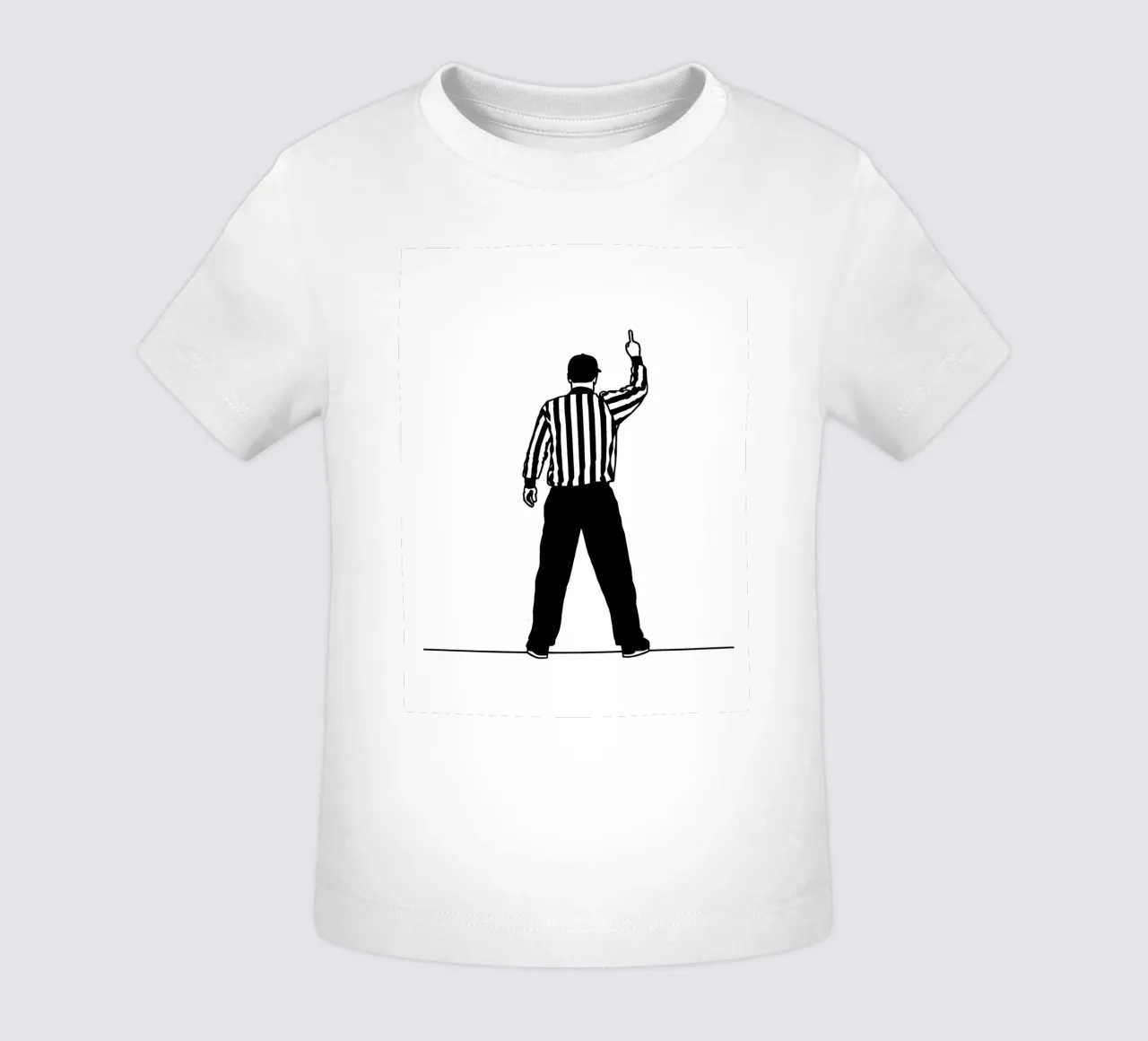 Arbitro - Line art minimalista maglietta neonato da Viv Line Art