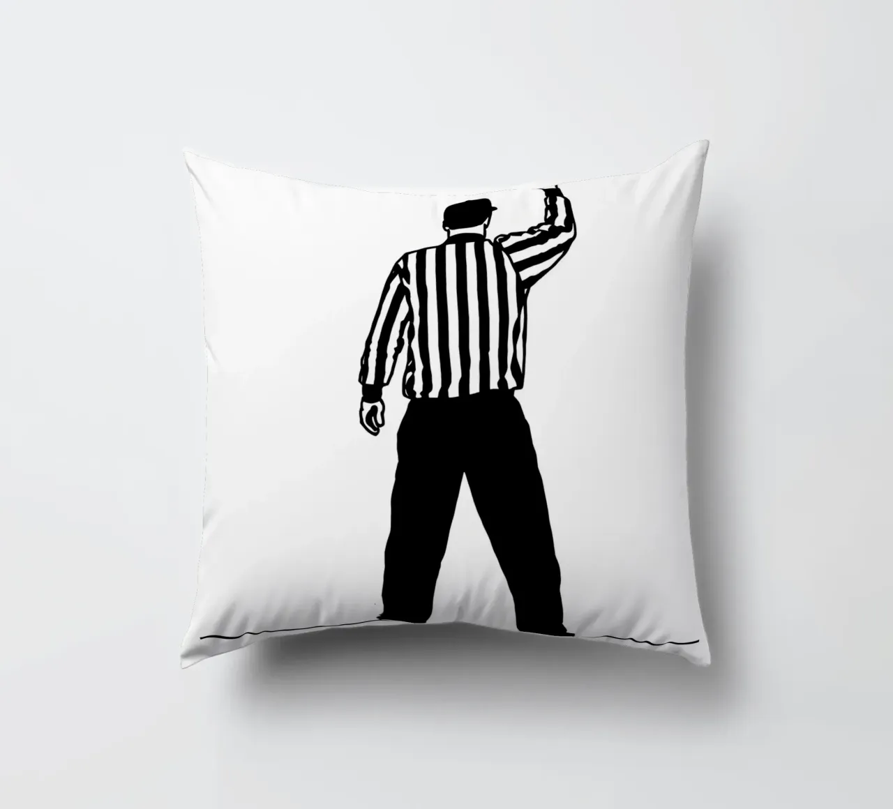 Arbitro - Line art minimalista cuscino da Viv Line Art