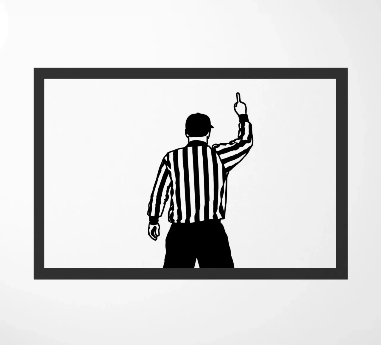 Arbitro - Line art minimalista zerbino da Viv Line Art