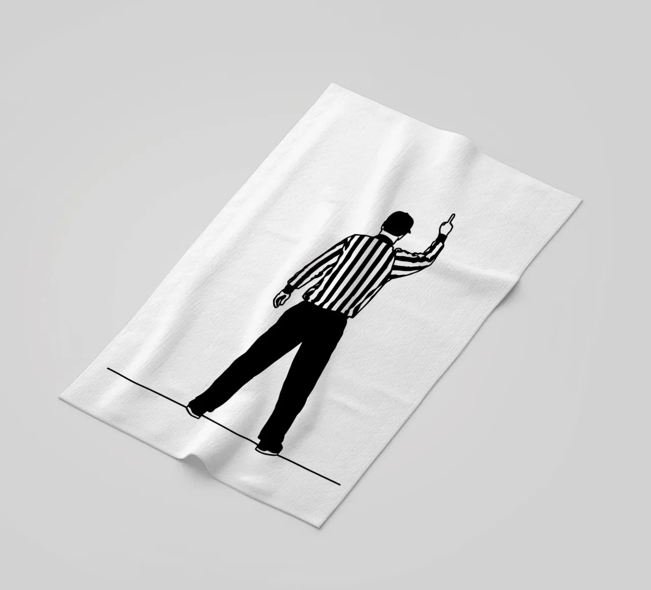 Arbitro - Line art minimalista telo mare da Viv Line Art