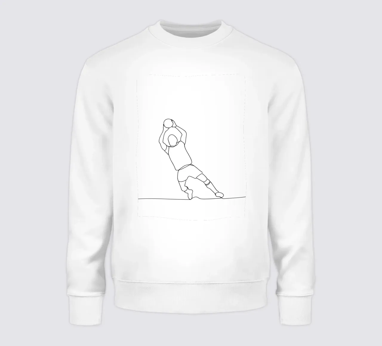 Portiere - Line art minimalista felpa da Viv Line Art