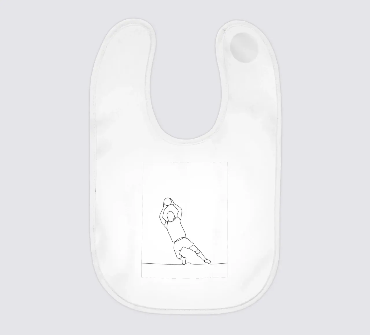 Portiere - Line art minimalista bavaglino da Viv Line Art