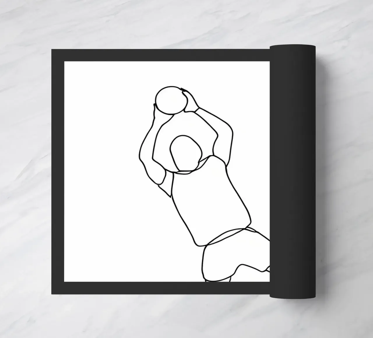 Portiere - Line art minimalista zerbino da Viv Line Art