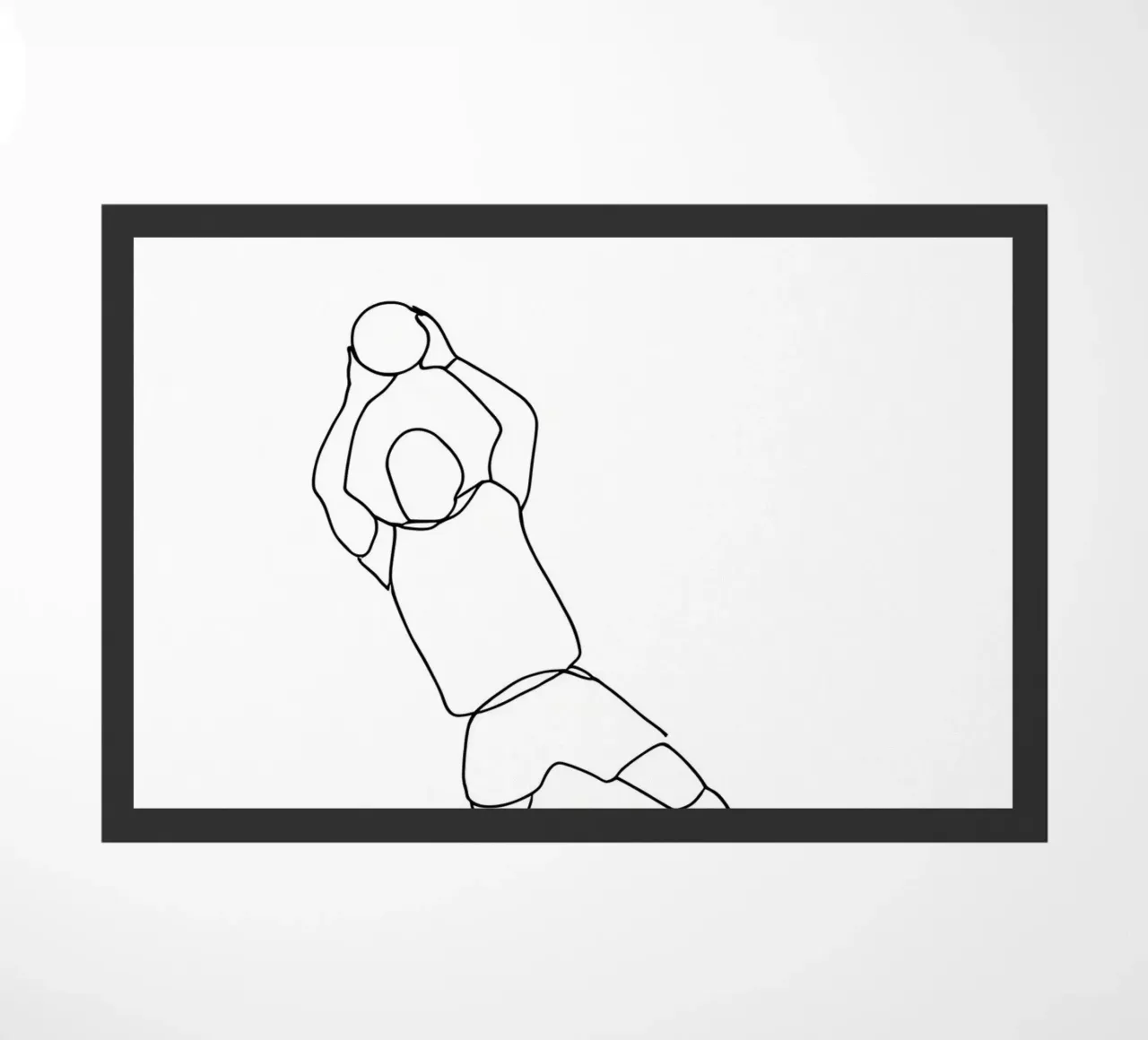 Portiere - Line art minimalista zerbino da Viv Line Art