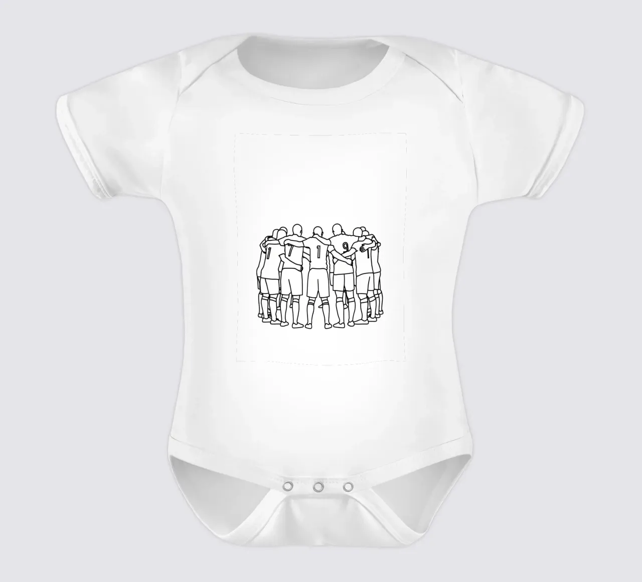 Planification d'équipe - Dessin au trait minimaliste body bébé de Viv Line Art