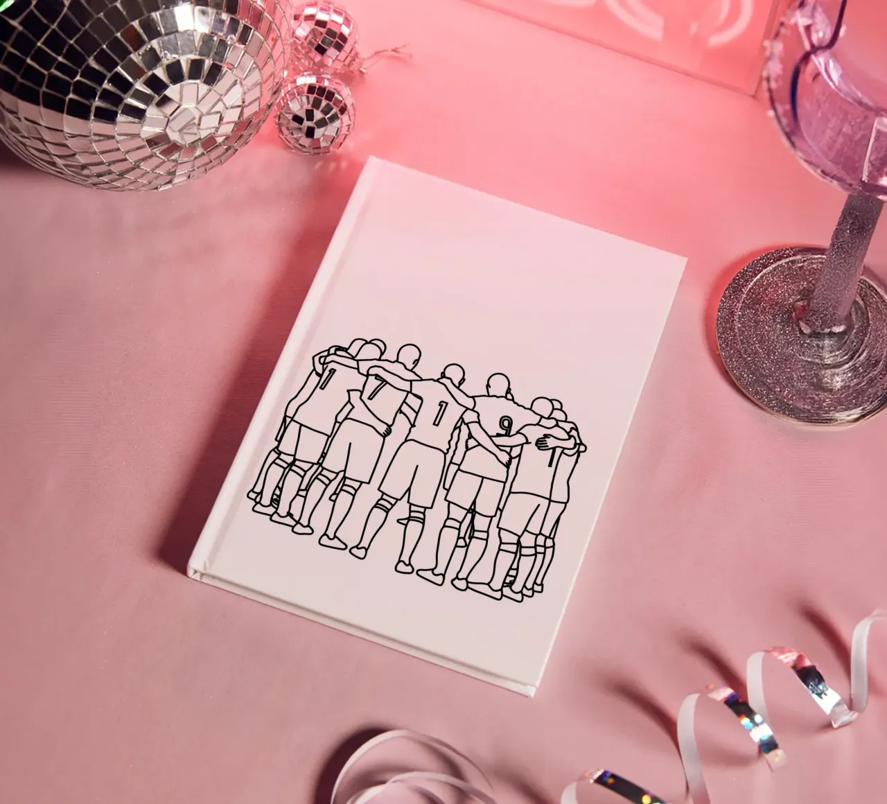 Planification d'équipe - Dessin au trait minimaliste carnet de notes de Viv Line Art