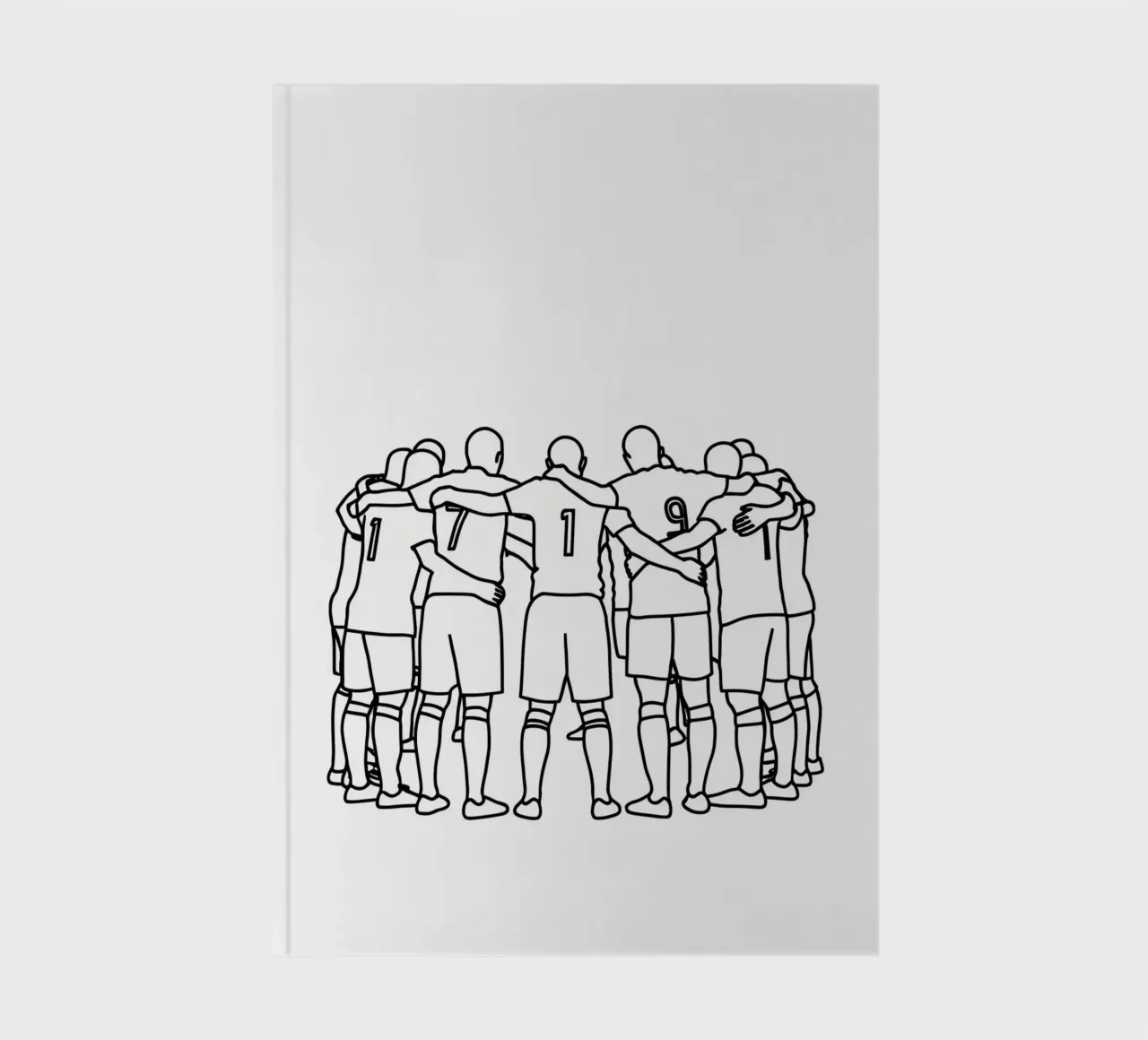 Planification d'équipe - Dessin au trait minimaliste carnet de notes de Viv Line Art