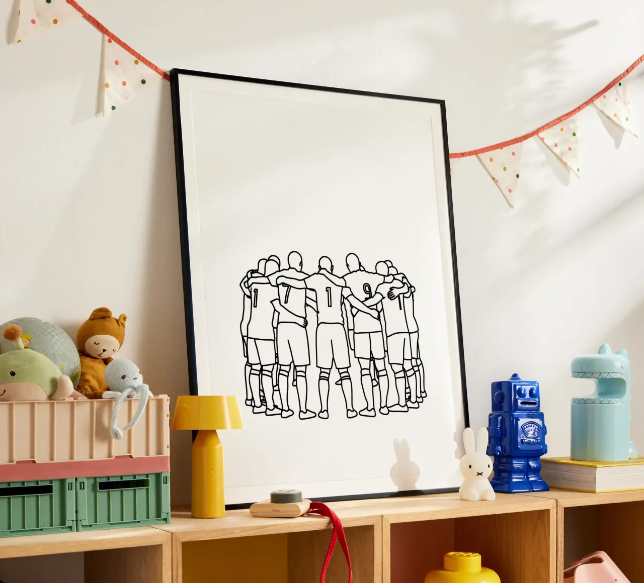 Pianificazione del team - Line art minimalista poster da Viv Line Art