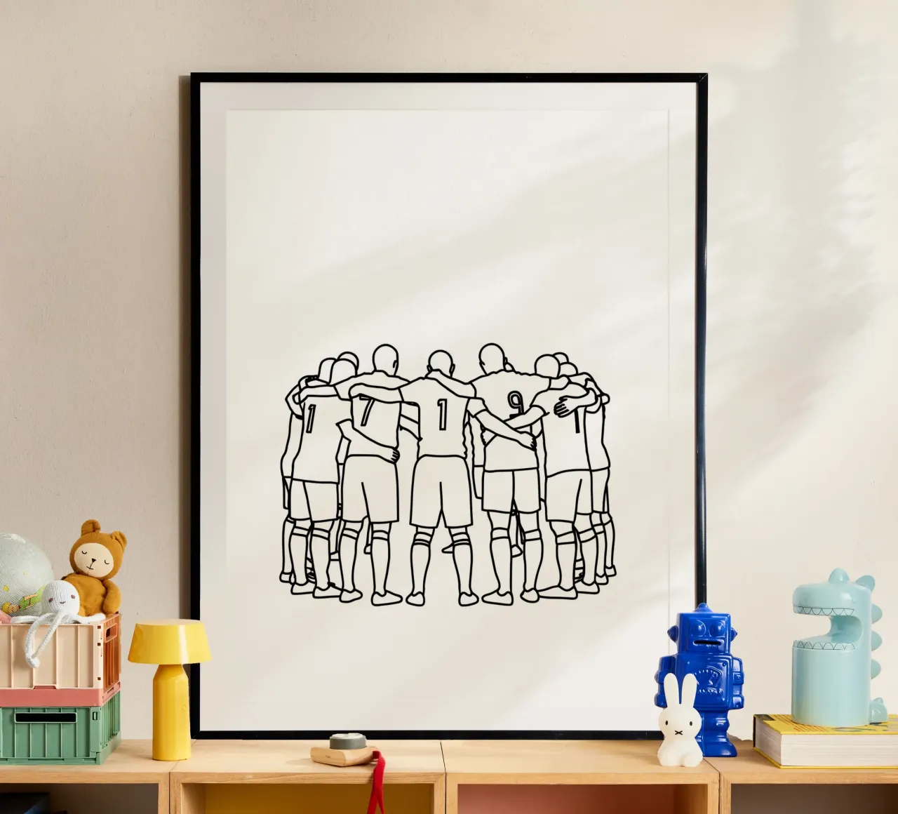 Pianificazione del team - Line art minimalista poster da Viv Line Art