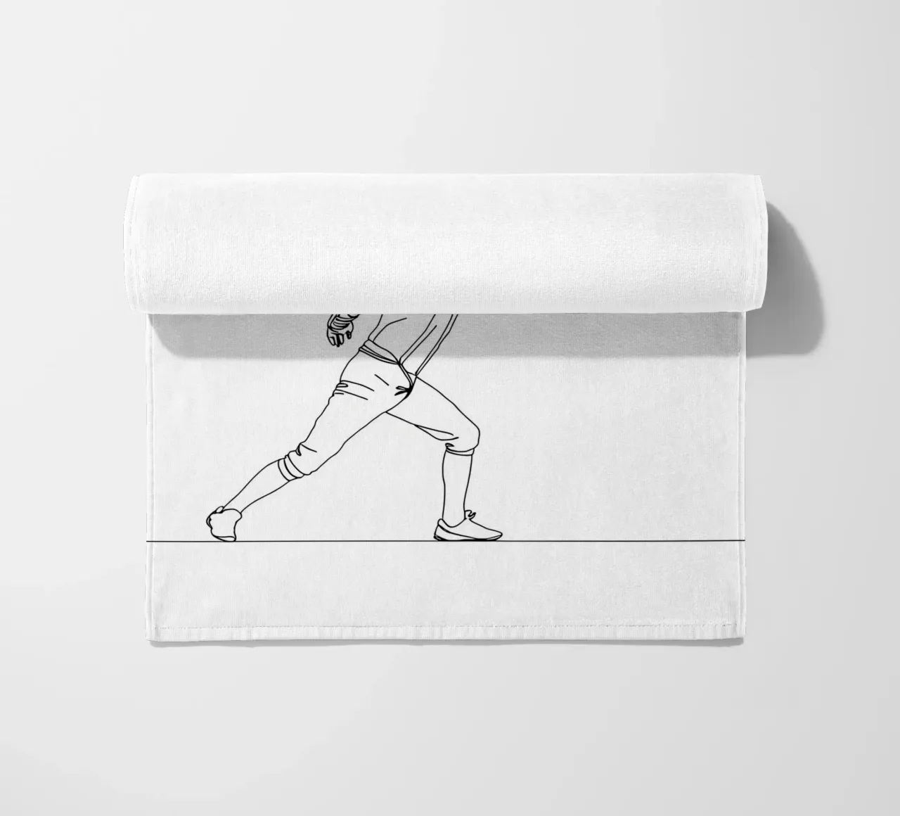 Fencer - Line art minimalista telo mare da Viv Line Art