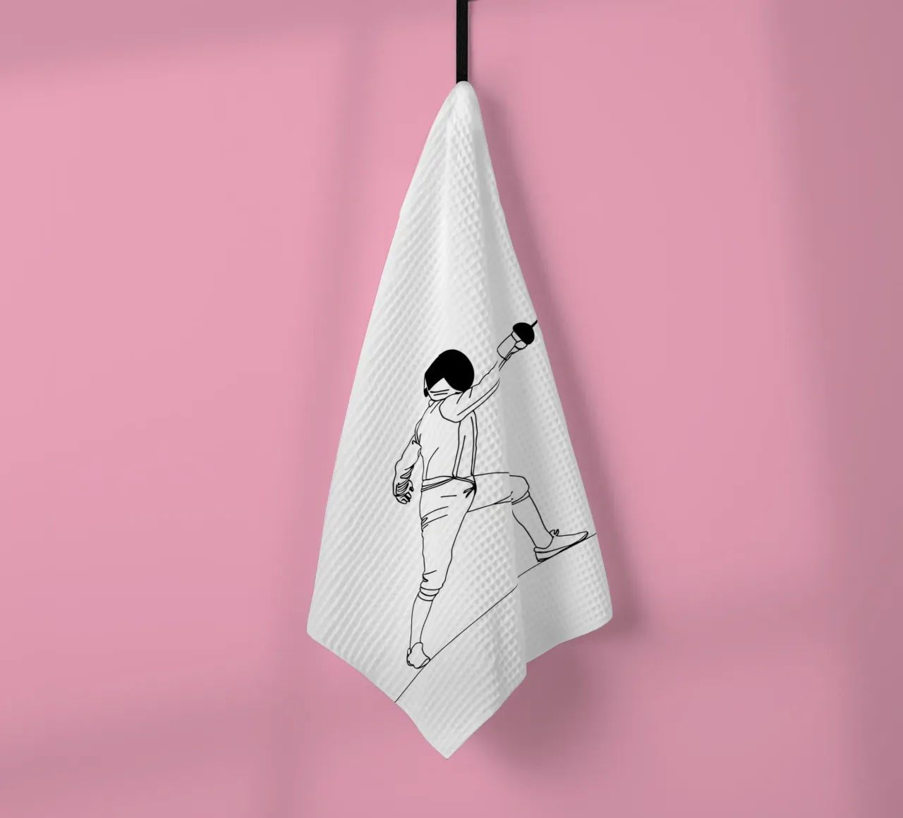 Fencer - Line art minimalista canovaccio da cucina da Viv Line Art