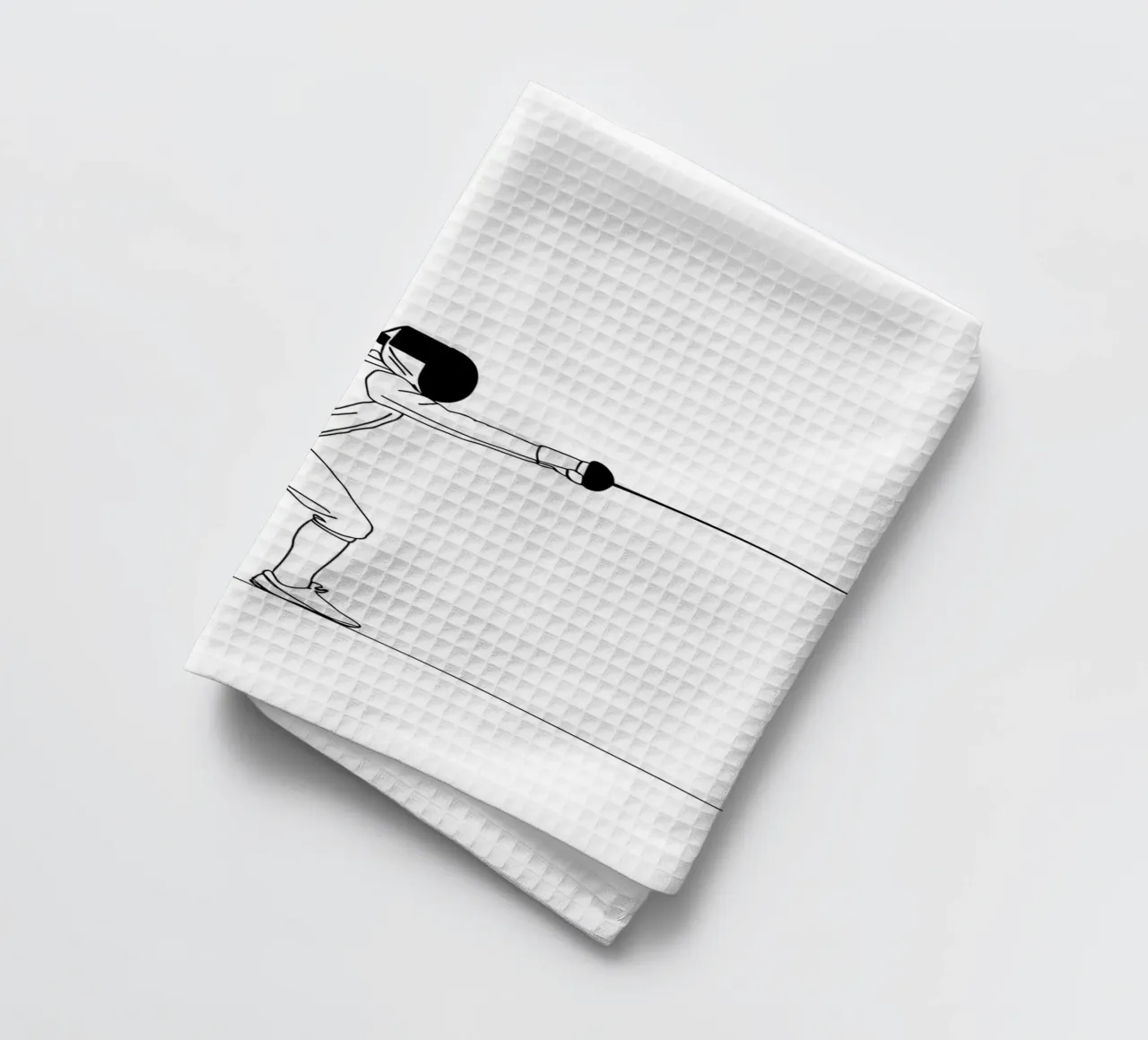 Fencer - Line art minimalista canovaccio da cucina da Viv Line Art