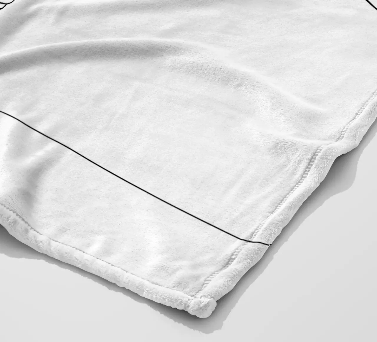 Fencer - Minimalist Line Art fleece blanket by Viv Line Art