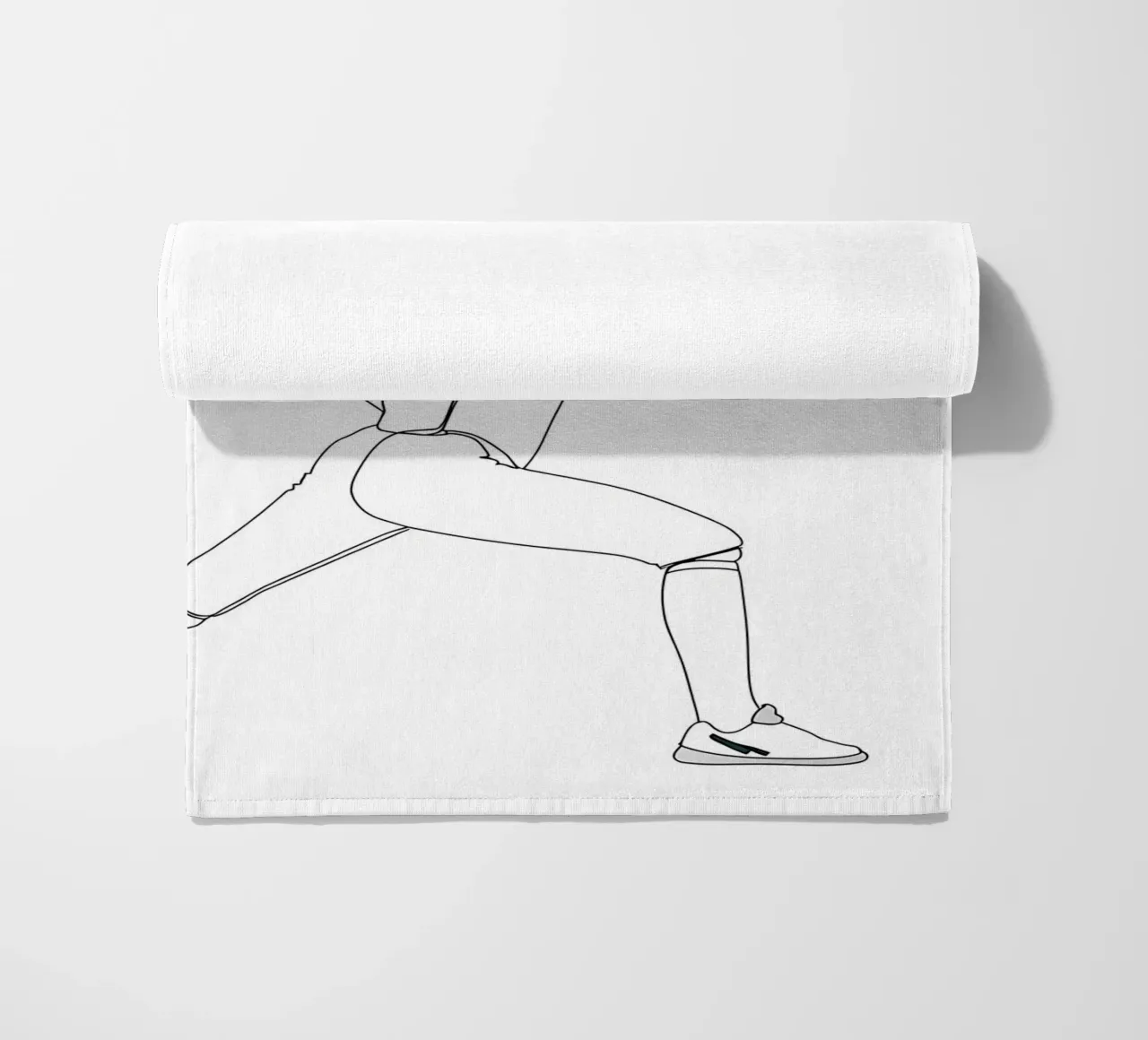 Fencer - Line art minimalista telo mare da Viv Line Art