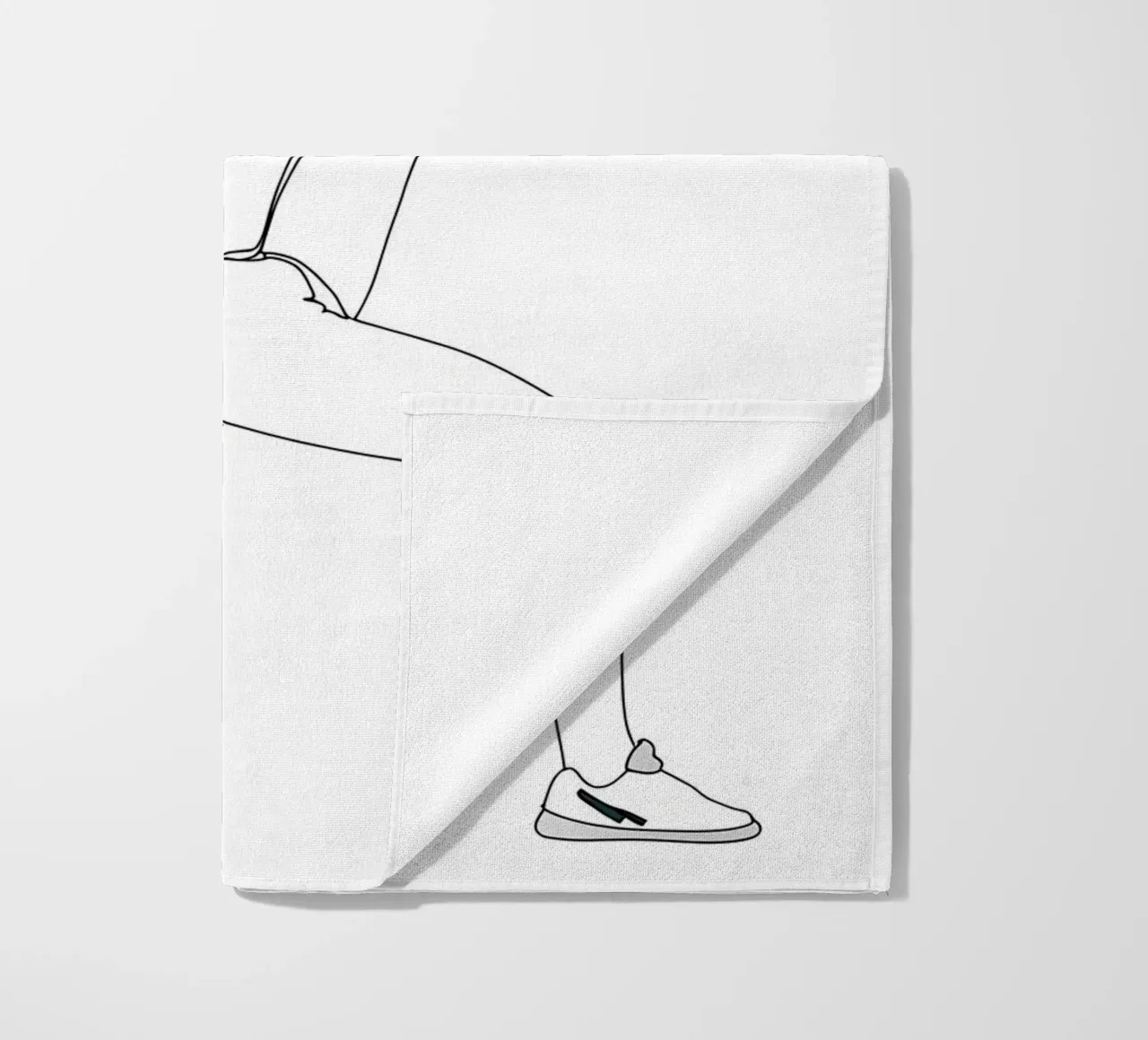 Fencer - Line art minimalista telo mare da Viv Line Art