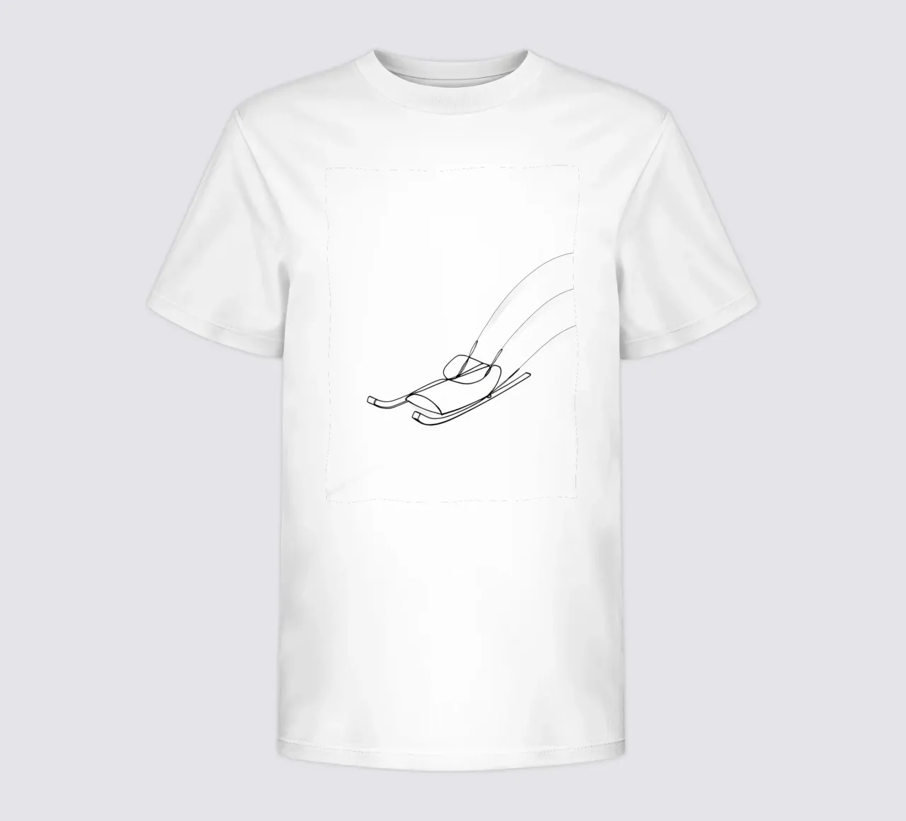 Sleigh - Minimalist Line Art kids t-shirt by Viv Line Art