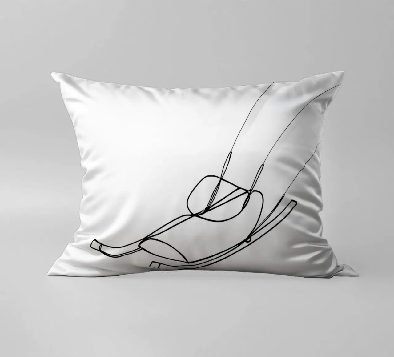 Slitta - Line art minimalista cuscino da Viv Line Art