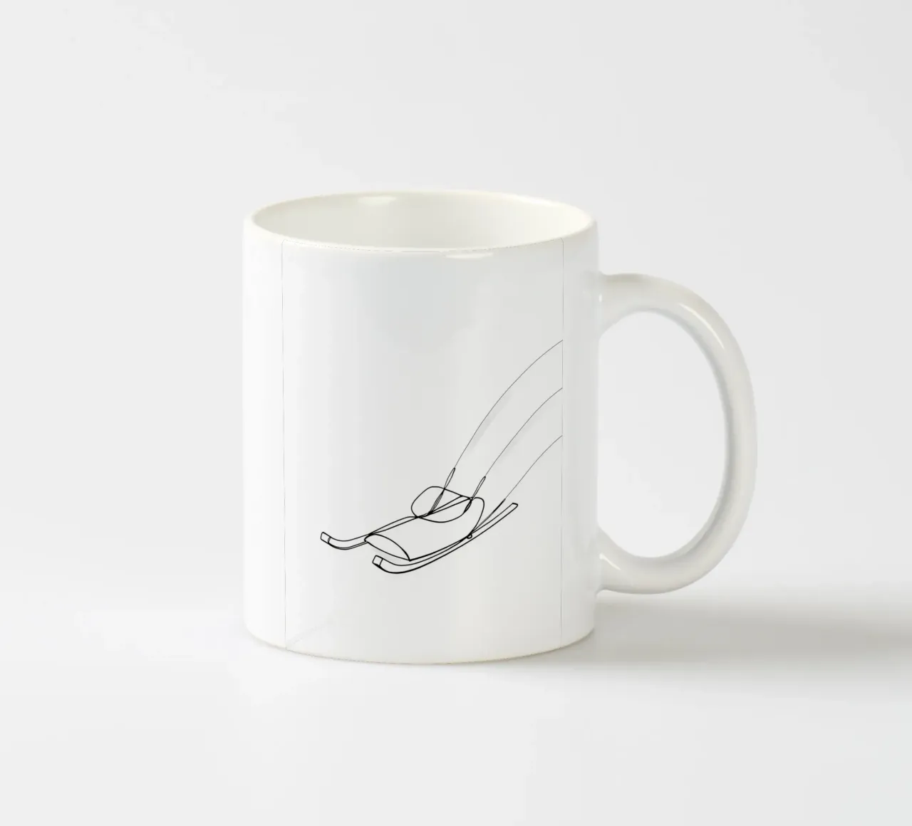 Slitta - Line art minimalista tazza in ceramica da Viv Line Art