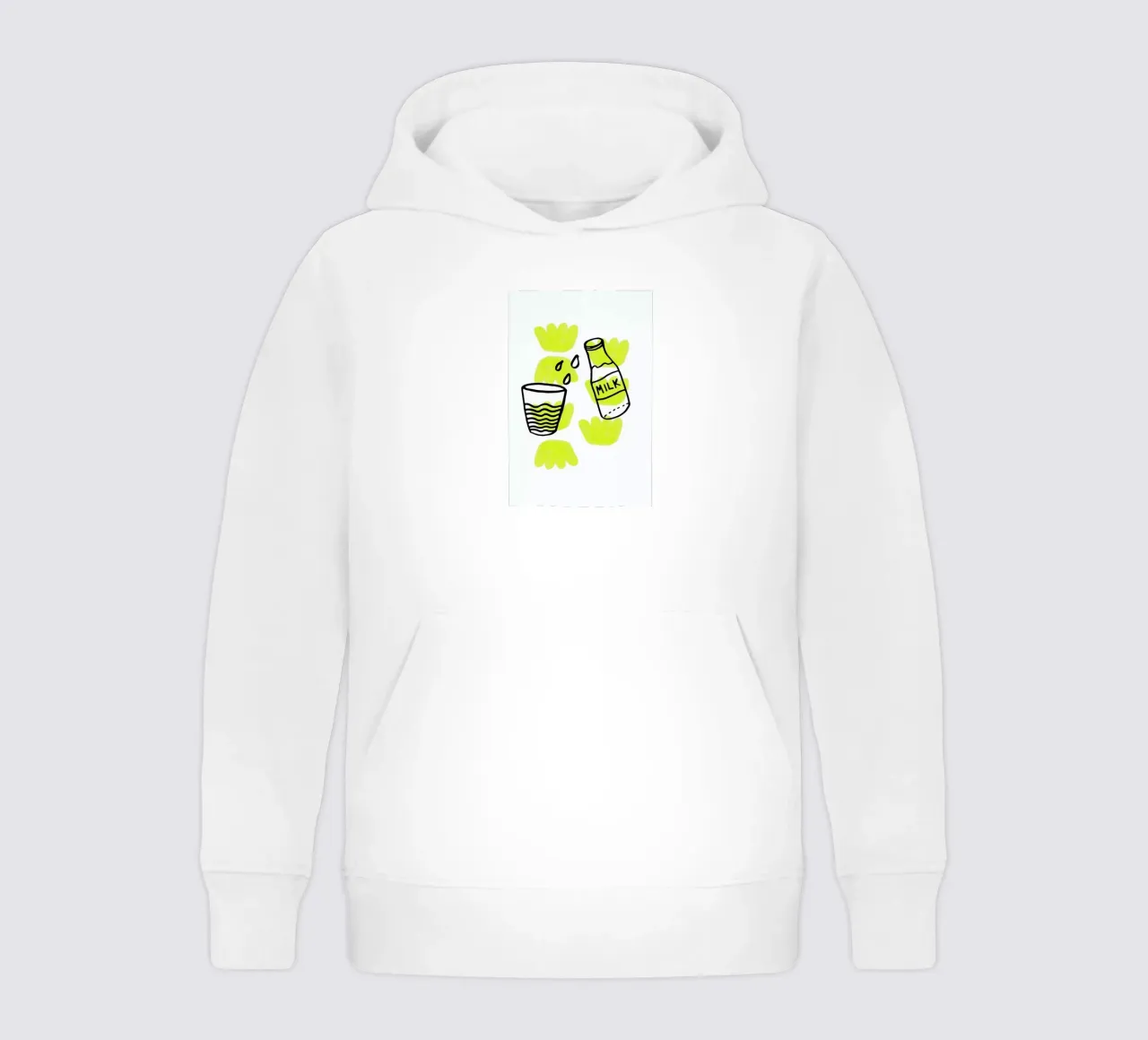 Milk kids hoodie by Vasare Nar