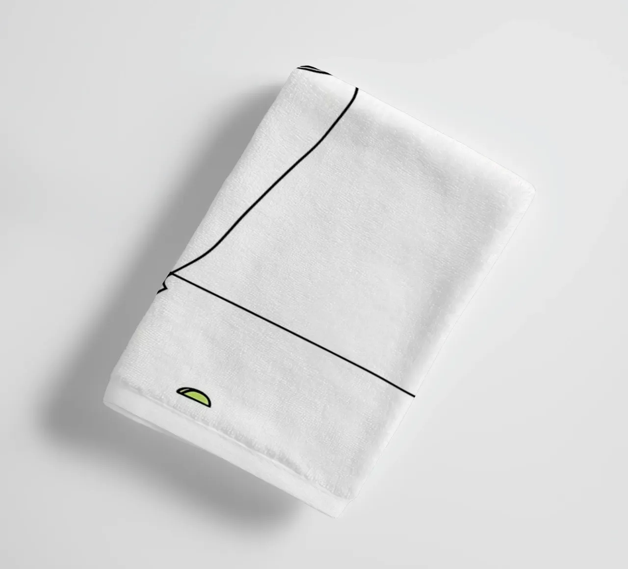 Golfer Winning - Minimalist Line Art towel by Viv Line Art