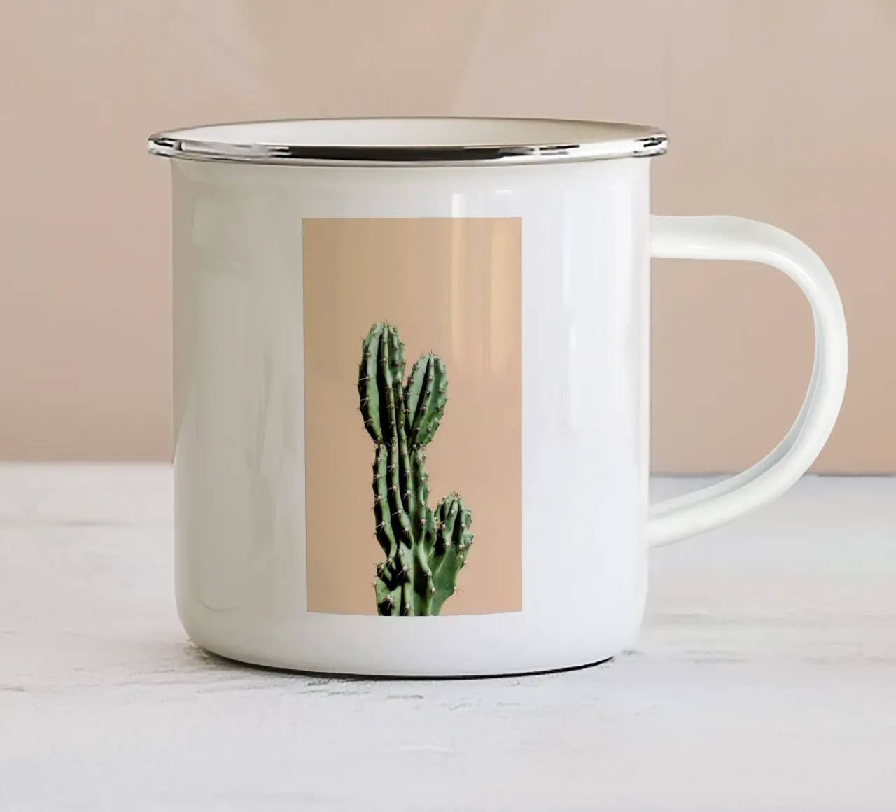 Cactus 01 tazza in smalto da Marc Schulthess