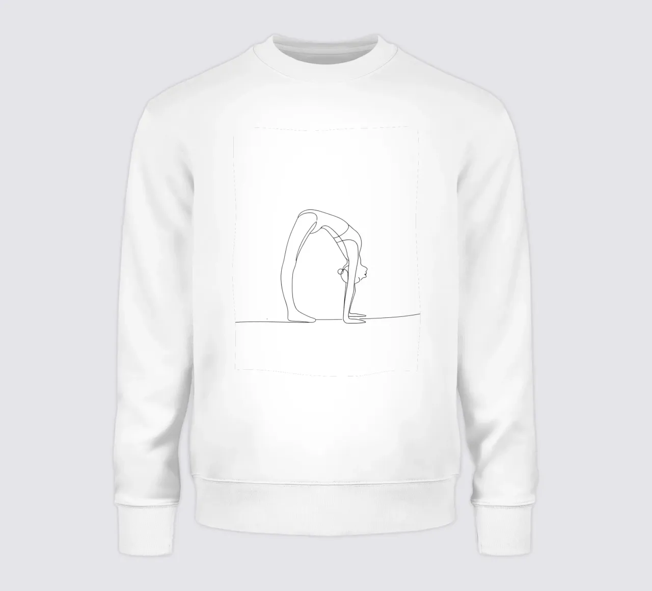 Donna yoga - Line art minimalista felpa da Viv Line Art