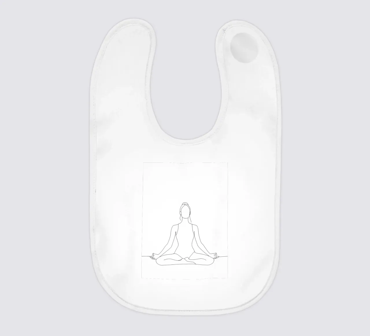 Donna yoga - Line art minimalista bavaglino da Viv Line Art