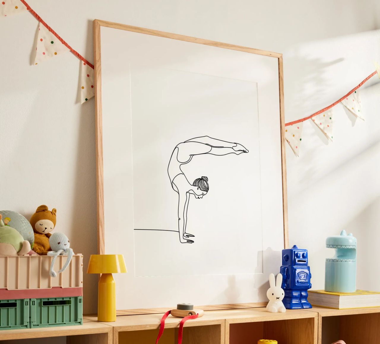 Yoga Woman - Minimalist Line Art poster by Viv Line Art