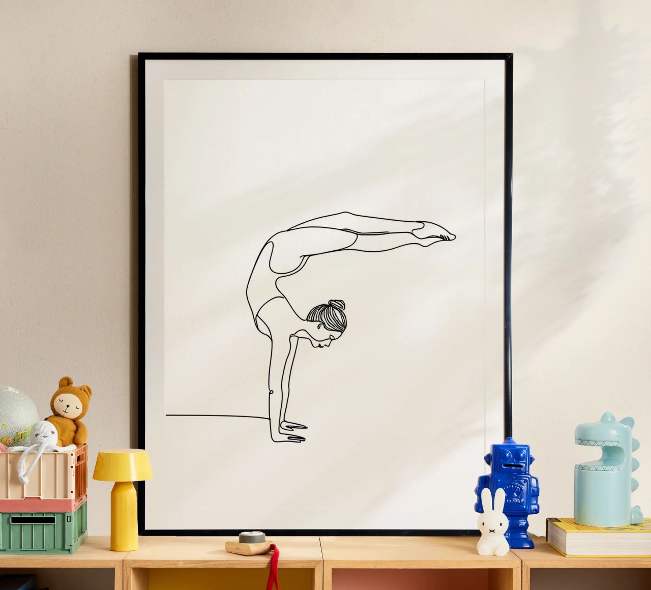 Yoga Woman - Minimalist Line Art poster by Viv Line Art