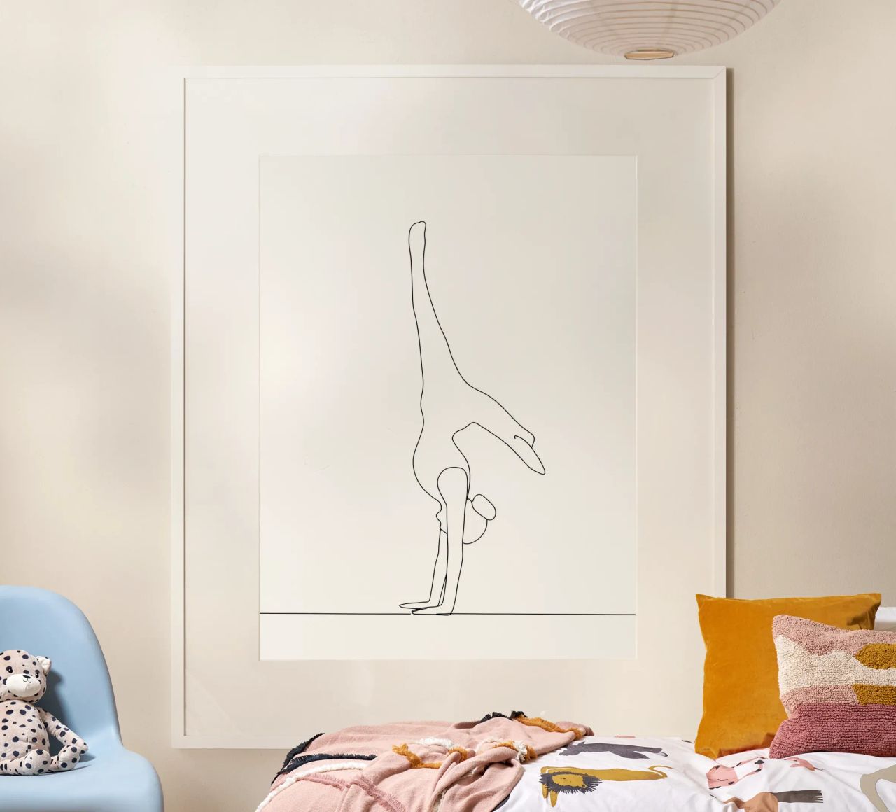 Yoga Woman - Minimalist Line Art poster by Viv Line Art
