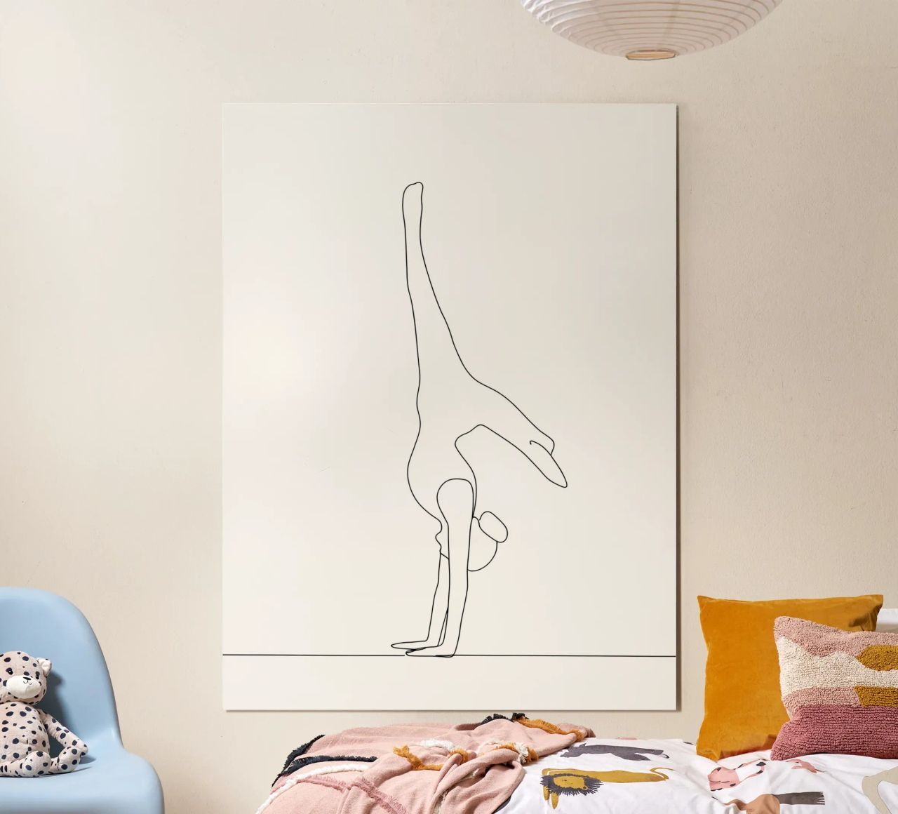 Yoga Woman - Minimalist Line Art poster by Viv Line Art
