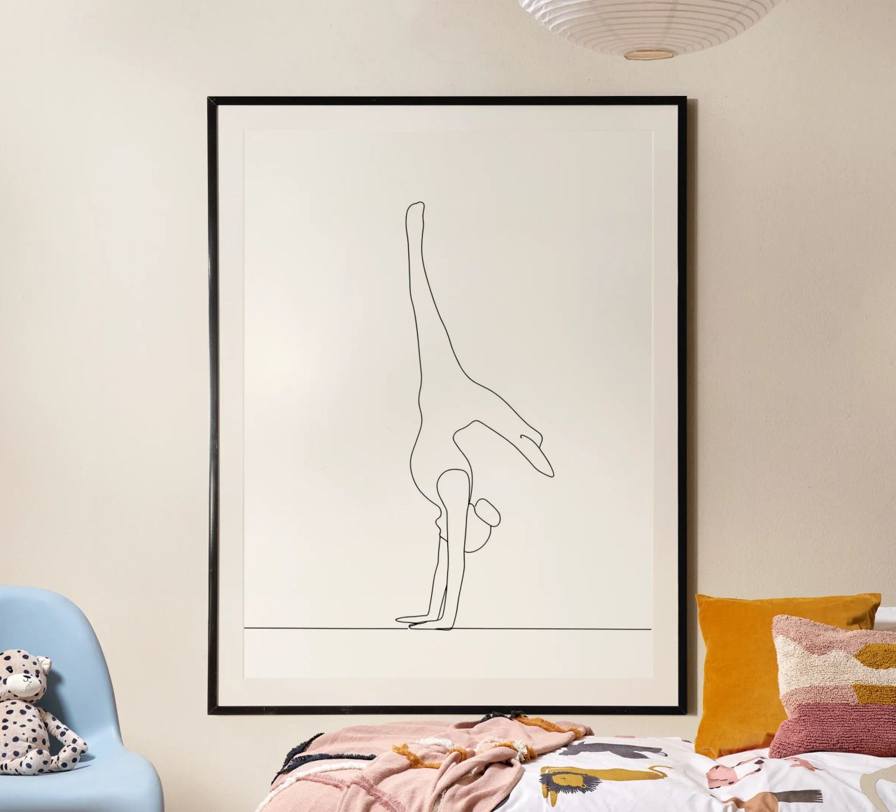 Yoga Woman - Minimalist Line Art poster by Viv Line Art