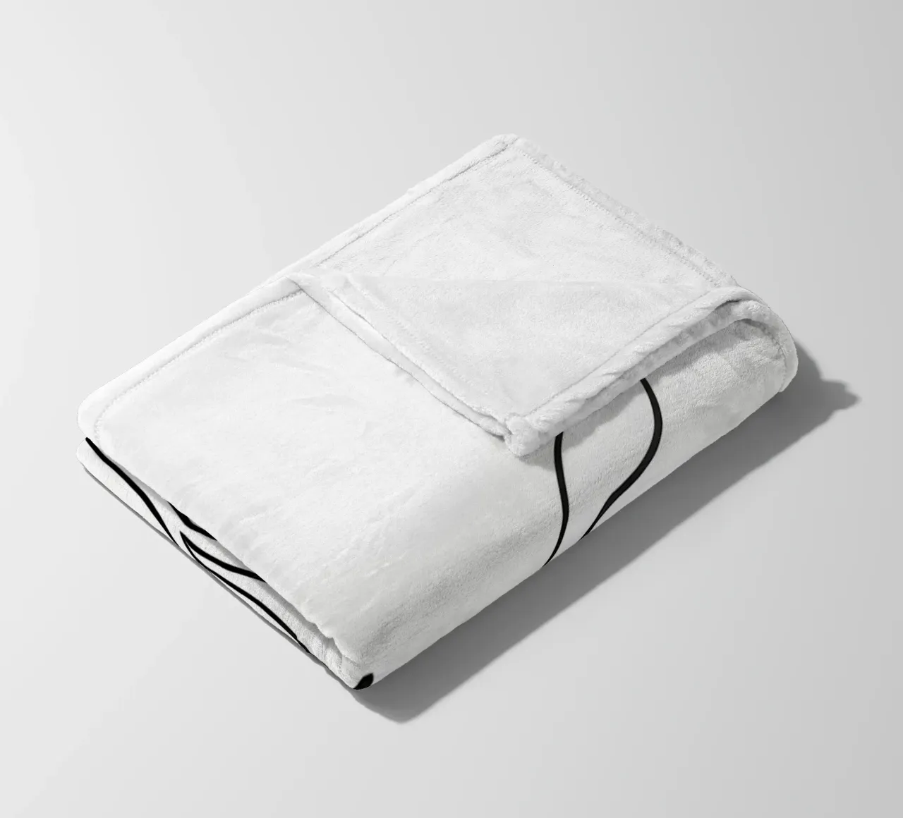 Pianta minimalista in crescita - Disegno botanico di line art. coperta in pile da Viv Line Art