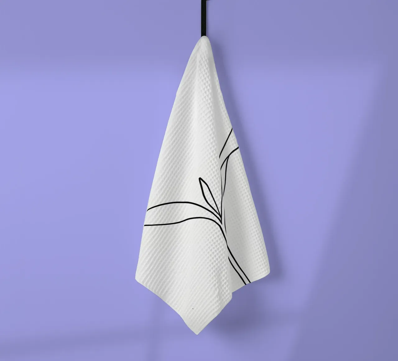 Pianta minimalista in crescita - Disegno botanico di line art. canovaccio da cucina da Viv Line Art
