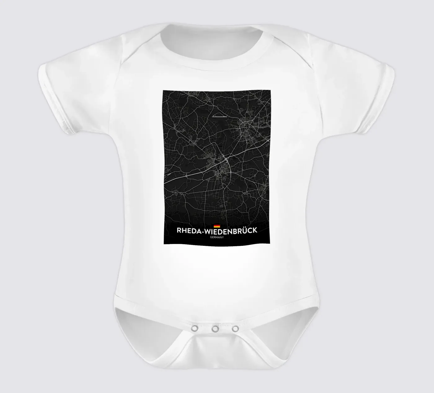 Karte Kurzarm Babybody von Christopher Adams