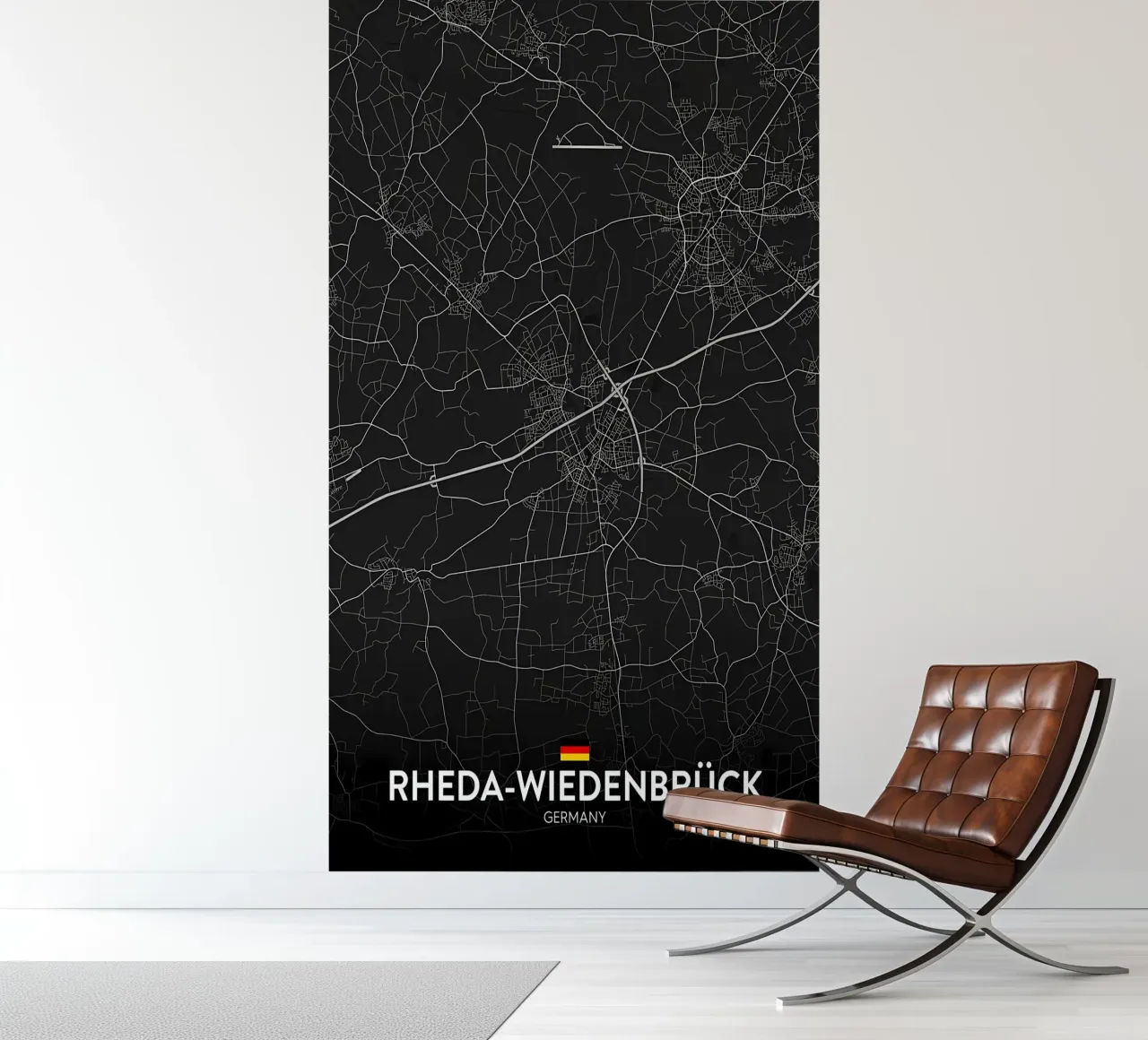 kaart fotobehang van Christopher Adams